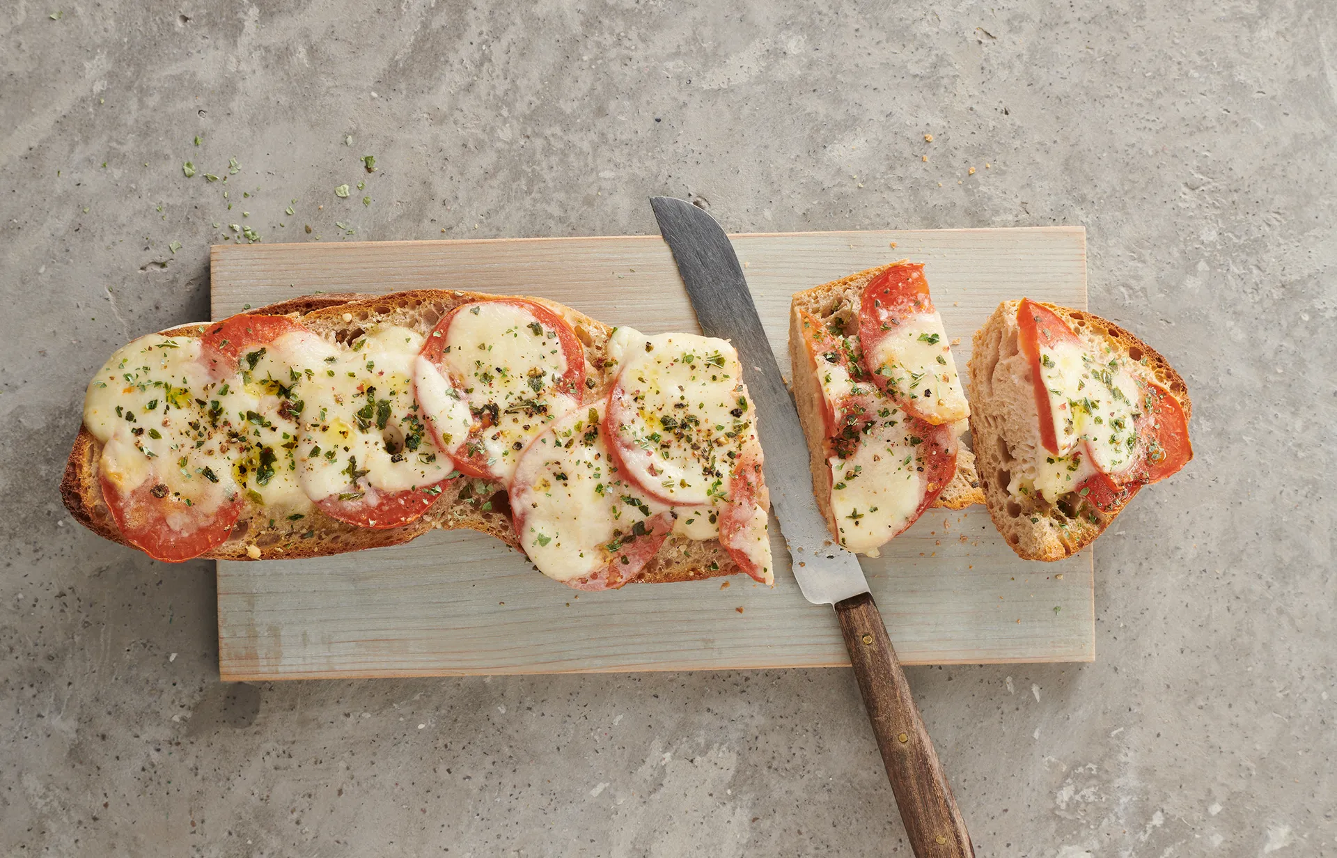 Pizzabaguette - Tiptopf Rezept