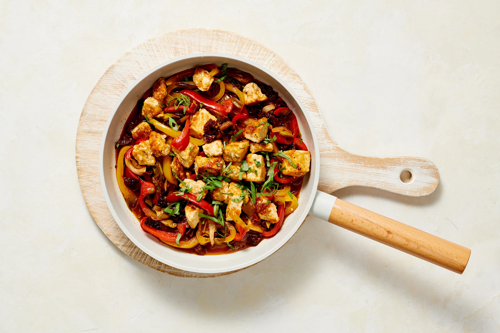 Mediterrane Tofupfanne - Tiptopf Rezept