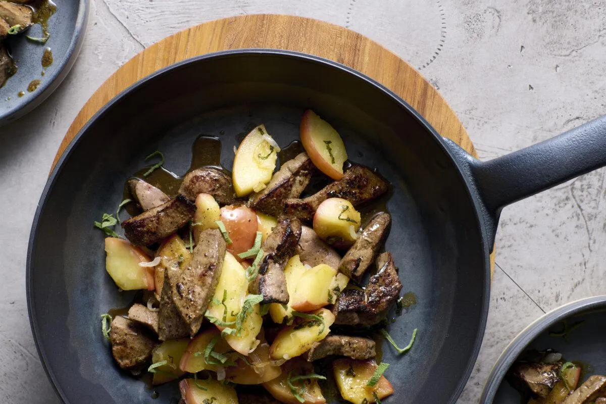 Kalbsleber mit Äpfeln - Tiptopf Rezept